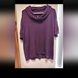 Apt 9 1x cowl neck blouse in plum purple